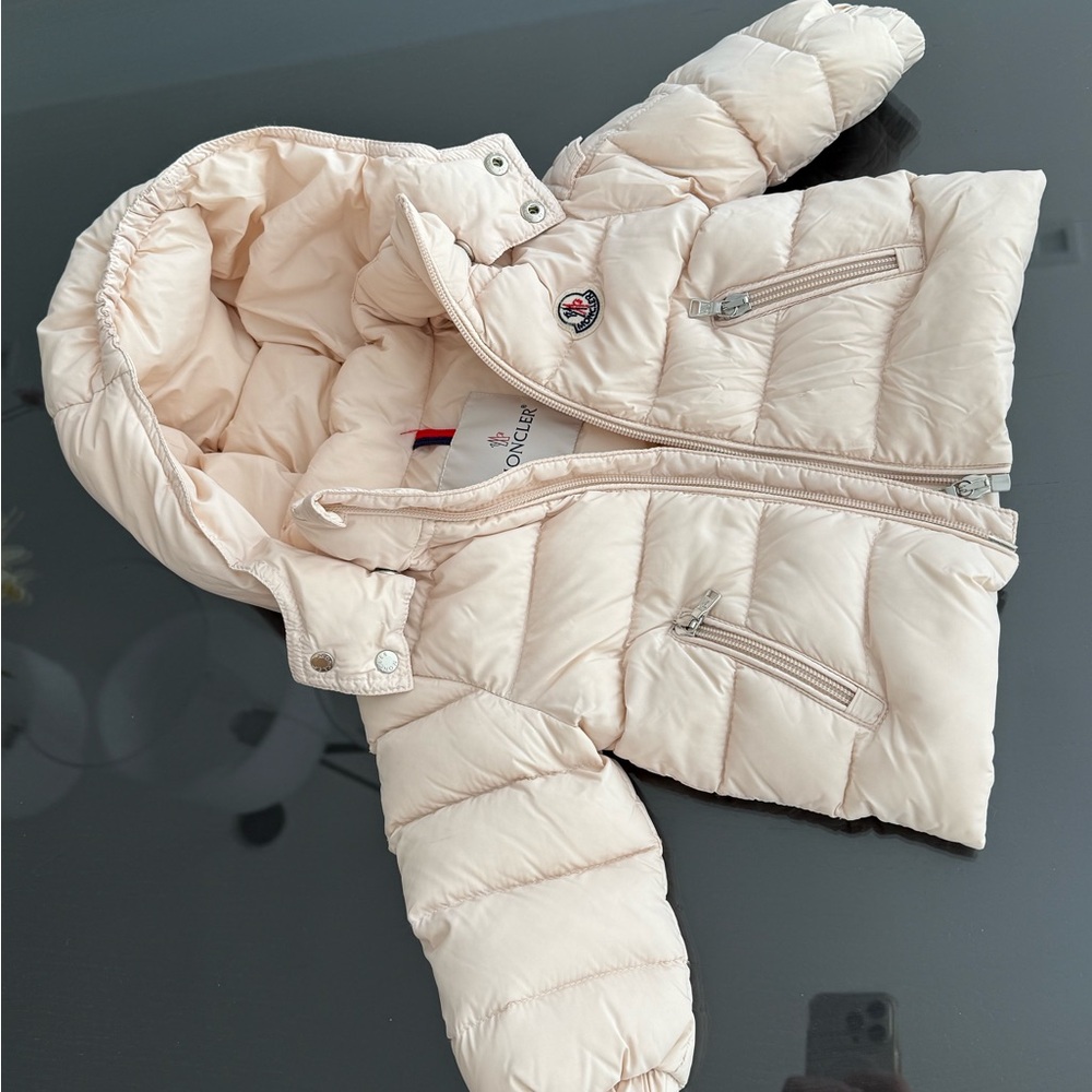 Moncler Light Pink Puffer Jacket 6/9 months